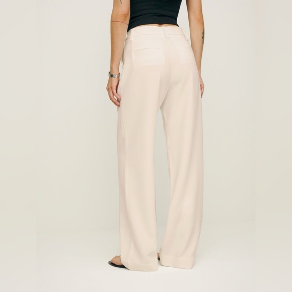 Reformation Pants | Alex Pant Cream, NWT - Picture 2 of 4